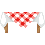 Red-Checker-Dining-Table
