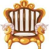 La reggia di Pitt Olympus-golden-chair