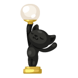 ¡Regalo la estatua negra! Digging-vintage-elegant-pet-lamp
